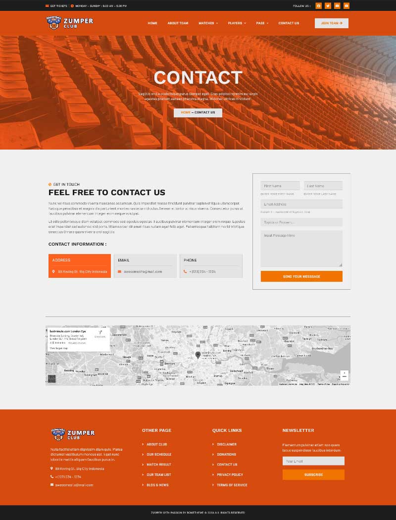 Zumper Basketball Club & Academy Elementor Template Kit by Rometheme